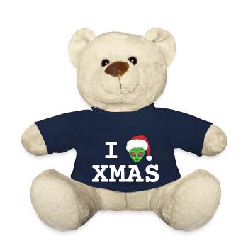 I Love XMAS | XMAS - Nounours - bleu marine - Devant