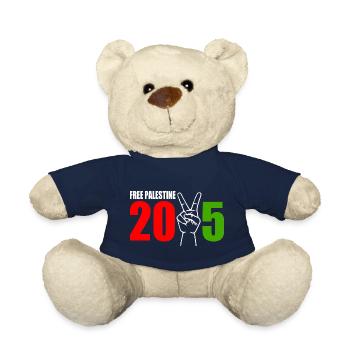 Free palestine 2025 - Teddy Bear - french navy - Front
