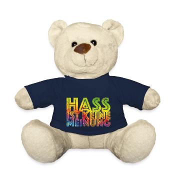 Hass ist keine Meinung - Teddy - French Navy - Vorne