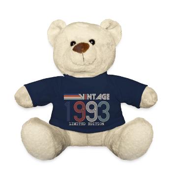 Vintage 1993 Anniversary Gift - Vintage 1993 - Teddy Bear - french navy - Front