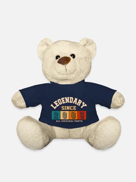 Legendary since 2005 vintage rétro anniversaire - Nounours - bleu marine