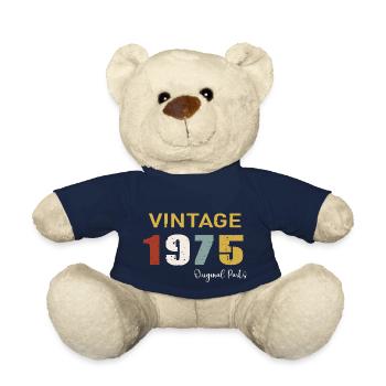 Original parts 1975 - 49th Anniversary Gift - Teddy Bear - french navy - Front