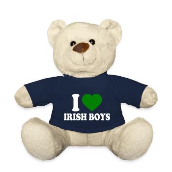 I love irish boys - Teddy Bear - french navy - Front