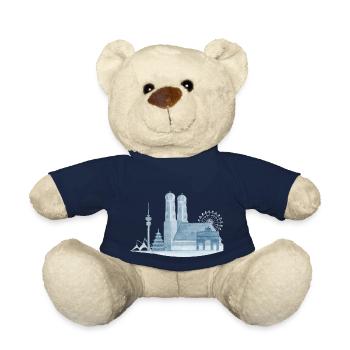 Le cadeau pour Munich et les amoureux de Munich - Nounours - bleu marine - Devant