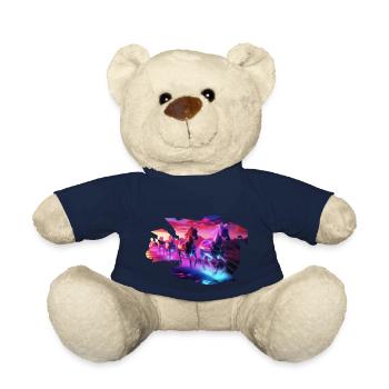 Elektrische Herde - Synthwave Horses - Teddy - French Navy - Vorne