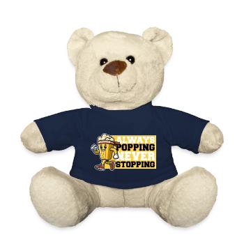 ALWAYS POPPING NEVER STOPPING - POPCORN - Teddy Bear - french navy - Front