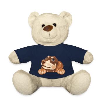 Träumender spähender Dackel - Teddy - French Navy - Vorne