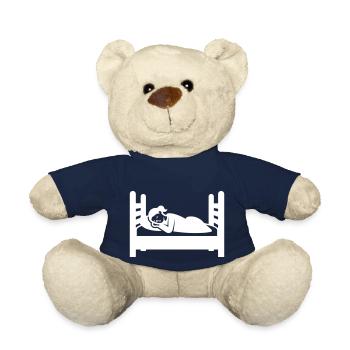 Dormir fatigué - Nounours - bleu marine - Devant