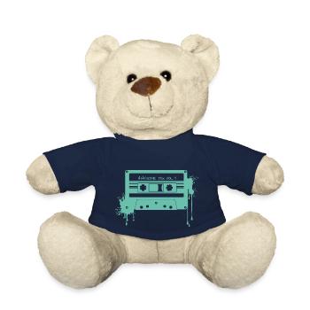 RETRO CASSETTE in turquoise - Teddy Bear - french navy - Front