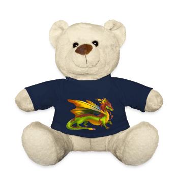 Magical Earth Dragon - Dragons of the Elements - Teddy Bear - french navy - Front