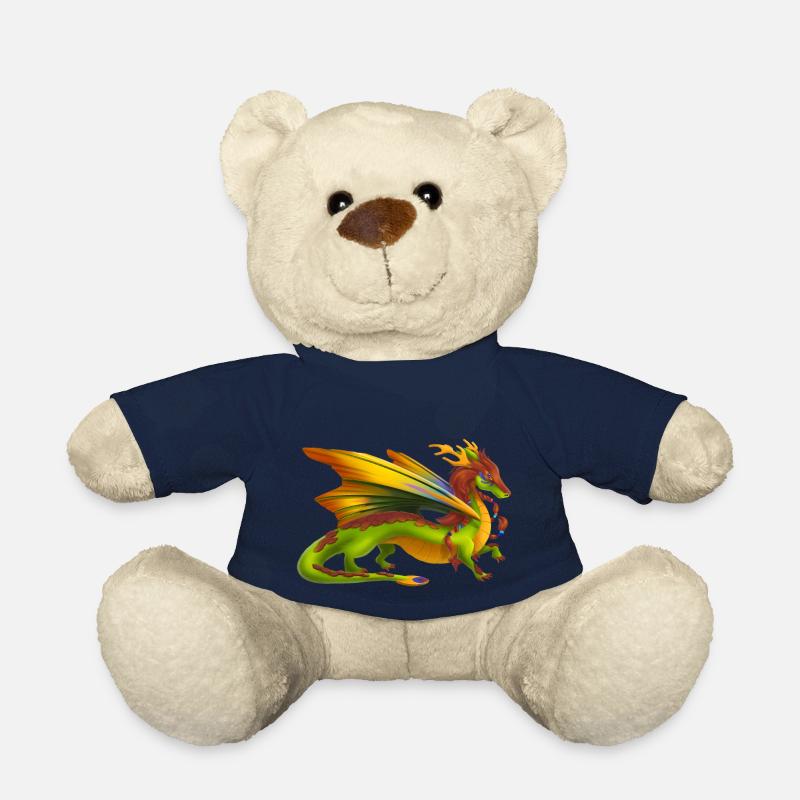 Magical Earth Dragon - Dragons of the Elements - Teddy Bear - french navy