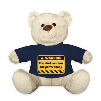 avertissement - Nounours - bleu marine - Devant
