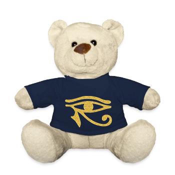 Egyptian symbol - Eye Of Horus 3 - Teddy Bear - french navy - Front