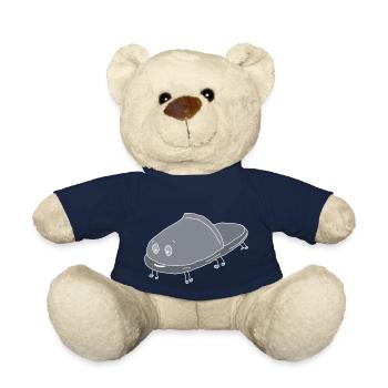 Slipper animals Slippers wear slippers - Teddy Bear - french navy - Front