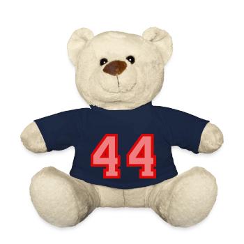Cool Retro Retrostyle Numéro de maillot numéro de dos - Nounours - bleu marine - Devant