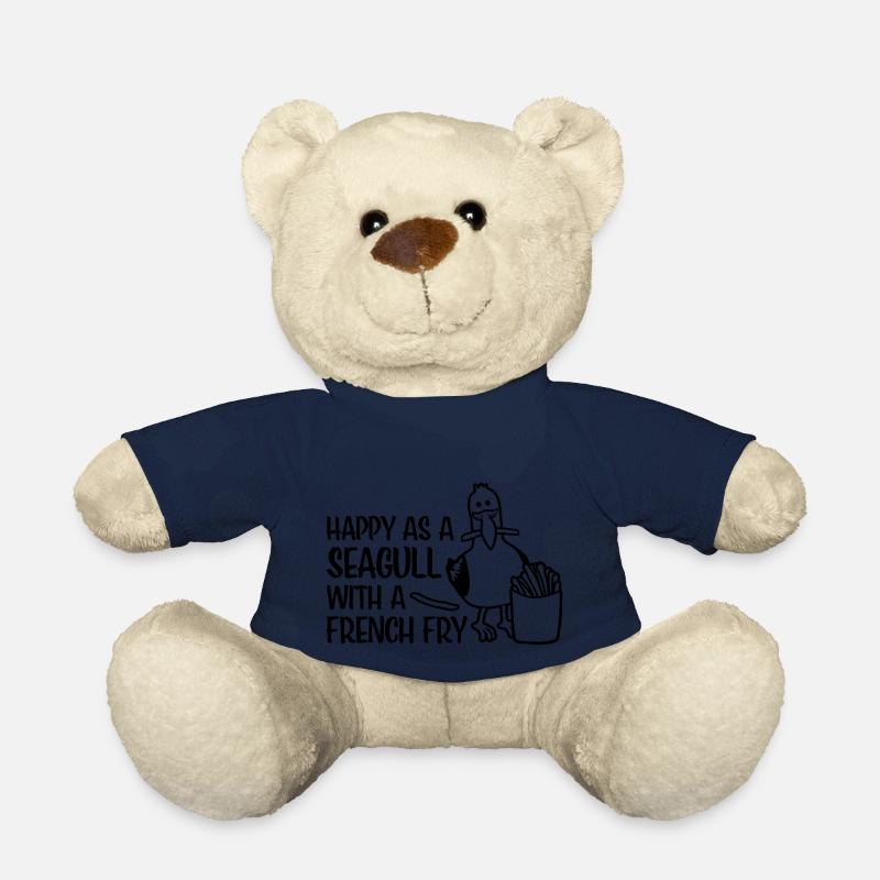 French Fry Happy Seagull - Teddy - French Navy