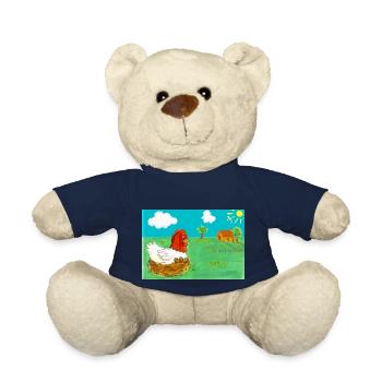 Die Henne Maja und der Eierdieb Coverbild - Teddy - French Navy - Vorne