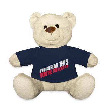 trop près de moi - Nounours - bleu marine - Devant