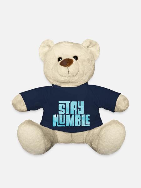 Restez humble - Nounours - bleu marine