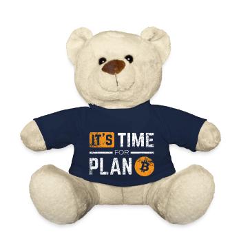 It's Time For Plan B - Nounours - bleu marine - Devant