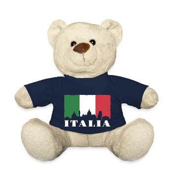 Italy skyline - Teddy Bear - french navy - Front