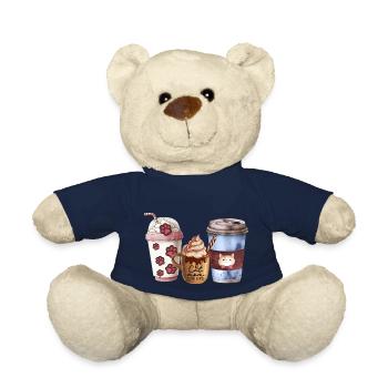 Katzenmama liebt Kaffee - Teddy - French Navy - Vorne