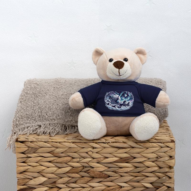 Moon goddess in the nocturnal magic train Teddy Bear