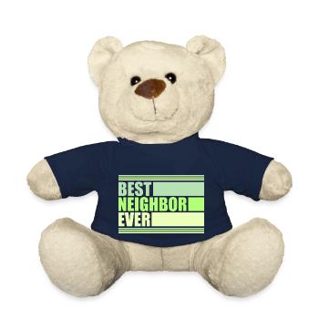 Best Neighbor Ever World's Favorite Greatest Kind - Teddy Bear - french navy - Front