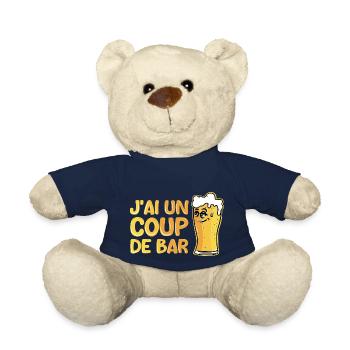 J’ai un coup de bar - Nounours - bleu marine - Devant