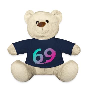 Numéro 69 multicolore - Nounours - bleu marine - Devant