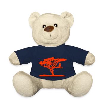Afrika Savanne Baum Eule Vogel Nacht Silhouette - Teddy - French Navy - Vorne