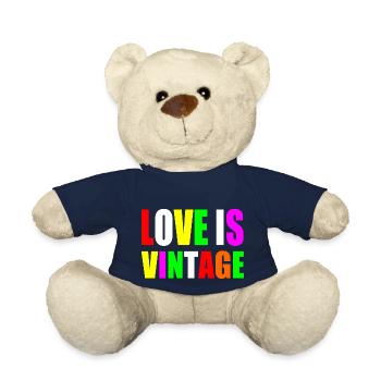 Love is vintage - Nounours - bleu marine - Devant
