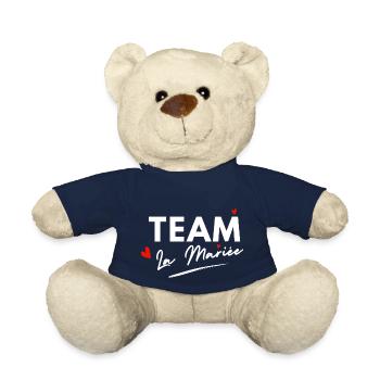 Bride Hearts Team - Bride Gift - Teddy Bear - french navy - Front