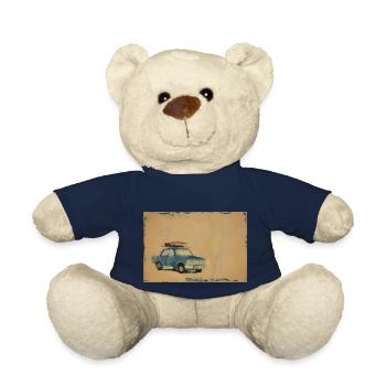 Auto im Schnee mit Gepäck - Teddy - French Navy - Vorne