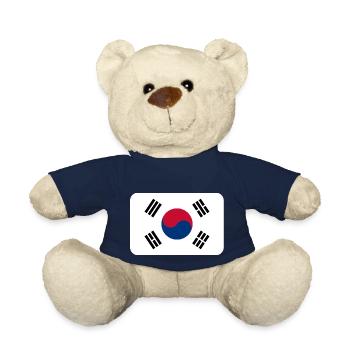 SOUTH KOREA FLAG round corner 400 dpi - Nounours - bleu marine - Devant