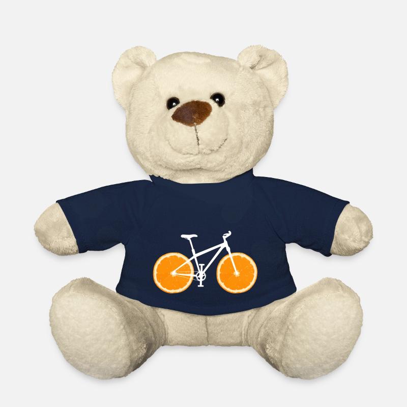 Frucht Fahrrad Zitrone Limette Orange / Geschenk - Teddy - French Navy