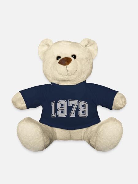 1979 Gift idea Year of birth Year of construction - Teddy Bear - french navy