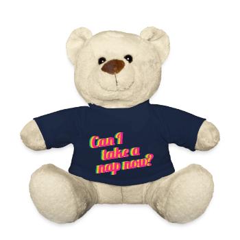 Can I take a nap now - Teddy Bear - french navy - Front