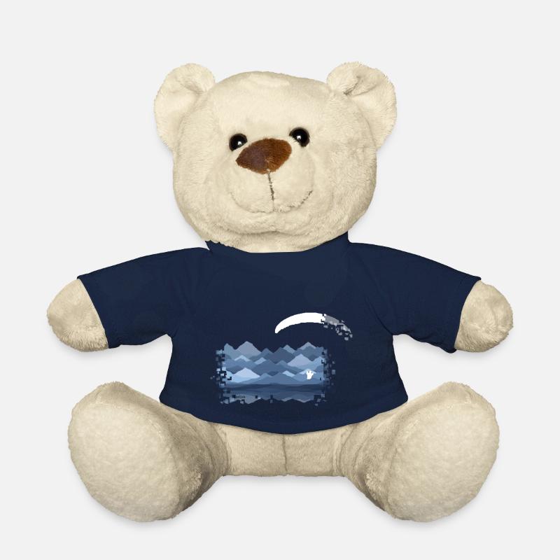 Paraglider Paragliding Mountains Vintage - Teddy Bear - french navy