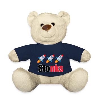 Stonks - Teddy Bear - french navy - Front