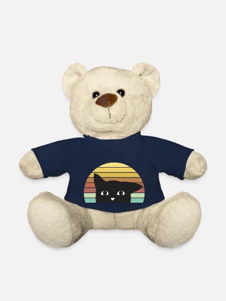 Chat - Chat - Nounours - bleu marine