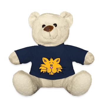 Lion Comic Mignon - Nounours - bleu marine - Devant