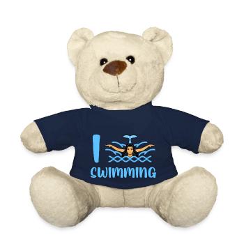 Ich liebe Schwimmen, ich liebe Schwimmen, Pool, Schwimmen - Teddy - French Navy - Vorne