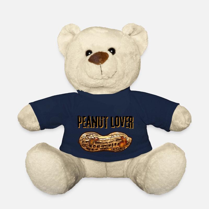peanut lover mrs peanut butter - Teddy Bear - french navy