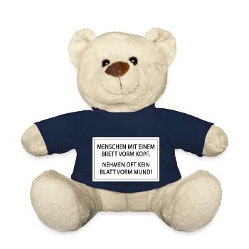 Menschen mit einem Brett vorm Kopf - Teddy - French Navy - Vorne