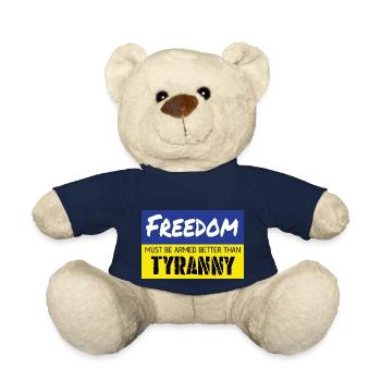 La liberté doit être mieux armée que la tyrannie - Nounours - bleu marine - Devant