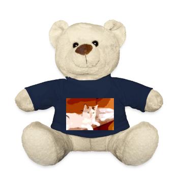 Ich liebe Katzen - Teddy - French Navy - Vorne