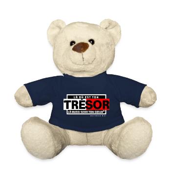Là où est ton Trésor, là aussi sera ton Cœur - Nounours - bleu marine - Devant