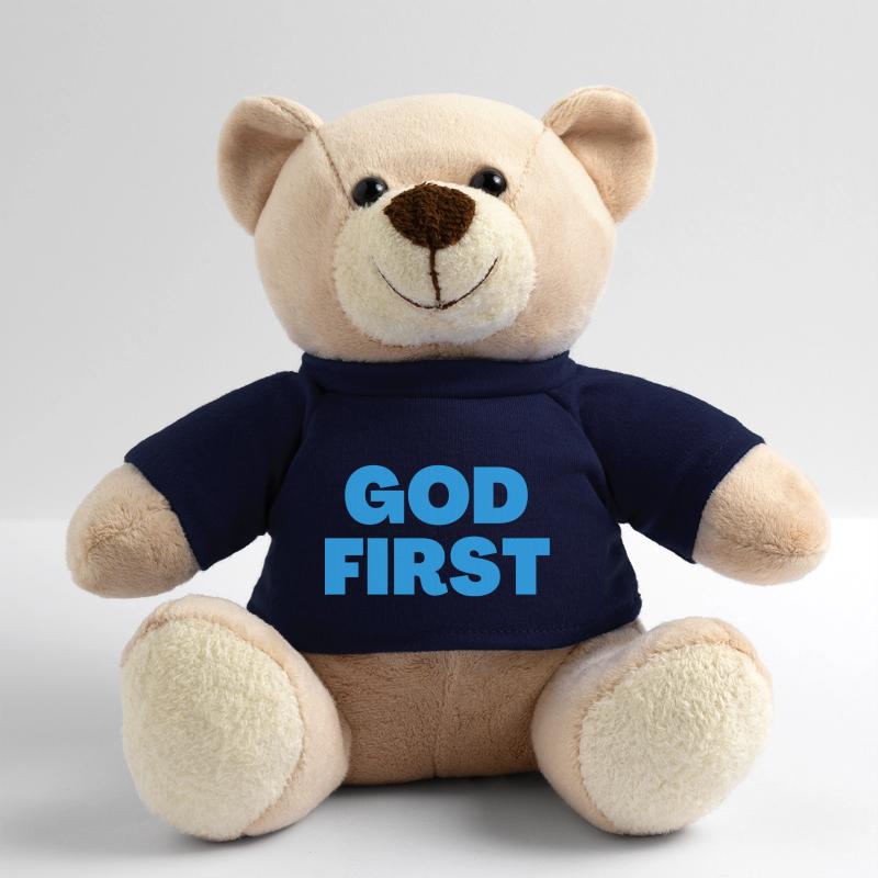 God First - Christian Quotes Teddy Bear