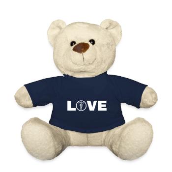 LOVE Infirmière en médecine Infirmière Infirmière - Nounours - bleu marine - Devant